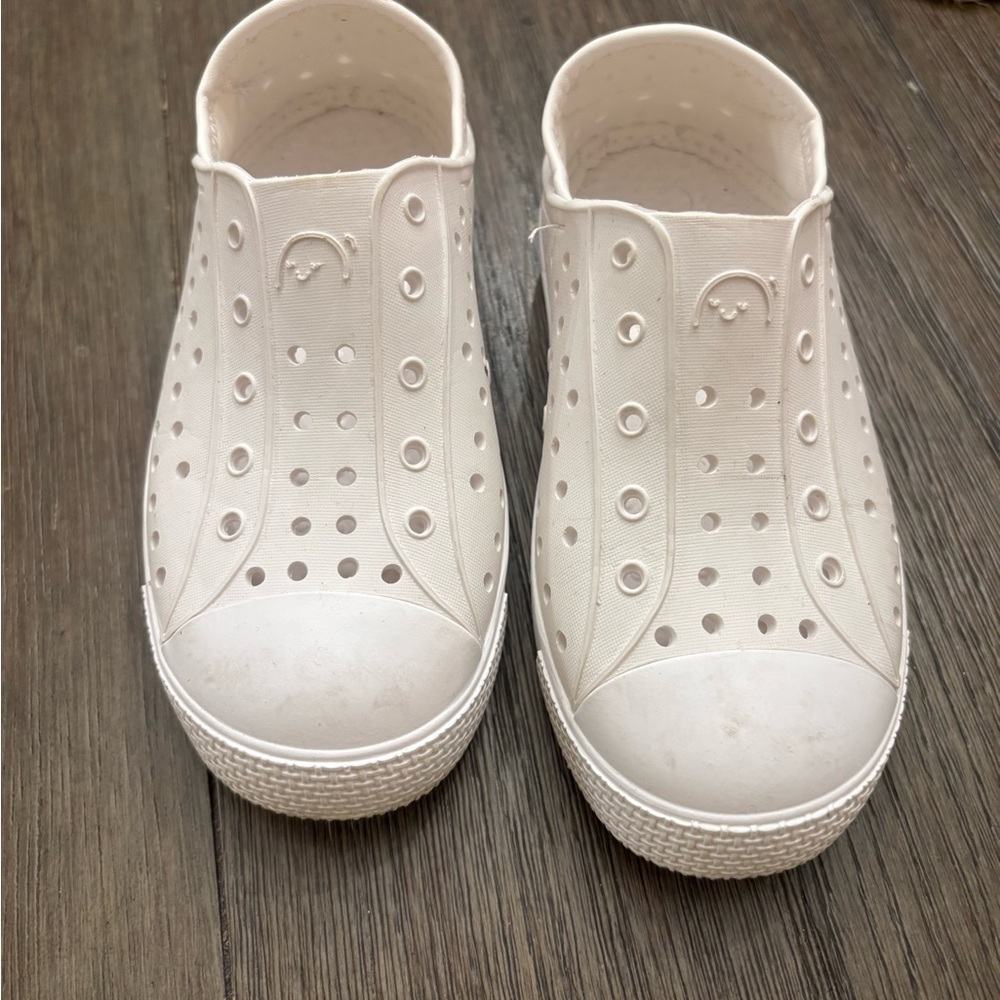 Kids White Slip-On Shoes